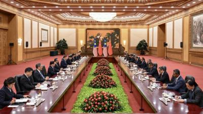 习近平会见马来西亚总理安瓦尔