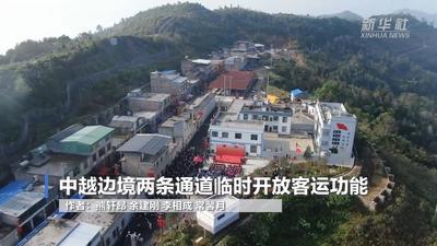 中越边境两条通道临时开放客运功能