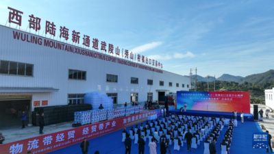 西部陆海新通道武陵山（秀山）柑橘出口交易中心投用