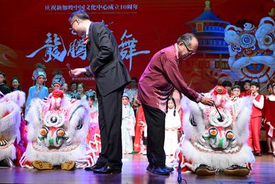 “龙腾狮舞贺新春”庆祝中新建交35周年团拜联欢活动在新加坡举行