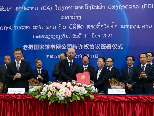 Chinese, Lao grid joint venture signs concession pact with Lao gov't 
