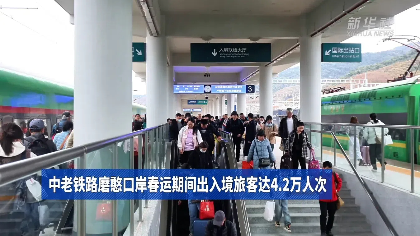 中老铁路磨憨口岸春运期间出入境旅客达4.2万人次