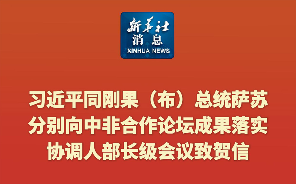 习近平同刚果（布）总统萨苏分别向中非合作论坛成果落实协调人部长级会议致贺信